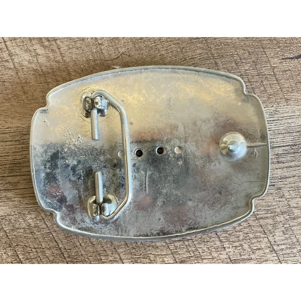 VTG Metal Buckle w/American Bald Eagle Emblem Engraved